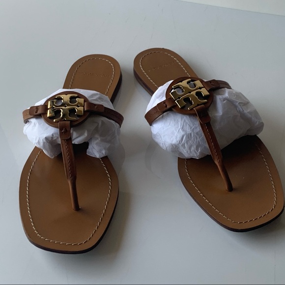 ‼️SOLD‼️Tory Burch,  Miller Leather Thong Sandals - Picture 3 of 12